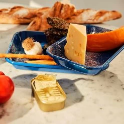 Splatter Fest Enamel Roasting And Serving Dish, Cobalt Blue -Kitchen Serie Store 0004 Kapka 0257