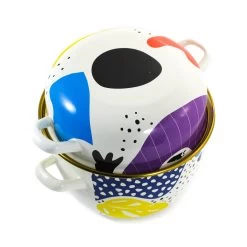 Abstract Enamel Mussel Pot -Kitchen Serie Store 0A2A9257