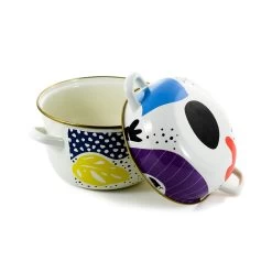 Abstract Enamel Mussel Pot -Kitchen Serie Store 0A2A9294
