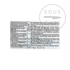 Valrhona Ivoire White Chocolate Chips 9 Valrhona Ivoire White Chocolate Chips -Kitchen Serie Store AA0107 ValrhonaIvoireWhiteChocolateChips 1kg BoP