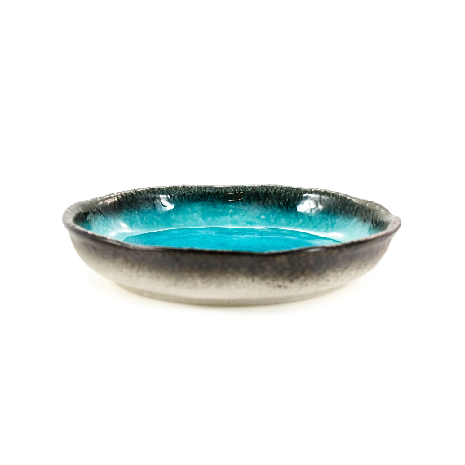 Turquoise Large Round Dish 21.5cm Dia X 4cm High 5 Turquoise Large Round Dish 21.5cm Dia X 4cm High - Image 3