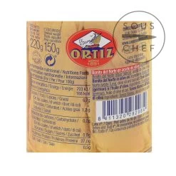 Ortiz Bonito Tuna Fillets In Olive Oil In Glass Jar 220g -Kitchen Serie Store BD0102 OrtizBonitoTunaFilletsinOliveOilinGlassJar220g nutrition