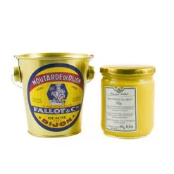 Fallot Dijon Mustard In Gift Metal Bucket 450g -Kitchen Serie Store BP0115FallotDijonMustardInGiftMetalBucket450gJar
