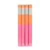 Set Of 4 Pink Orange Colourblock Candles -Kitchen Serie Store BX0014Setof4PinkOrangeColourblockCandlesLoose 5b2a9564 eea0 4397 b1a6 c40fe3d694a6