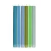 Set Of 6 Blue Green Assorted Candles -Kitchen Serie Store BX0015Setof6BlueGreenAssortedCandlesLoose