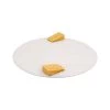 Bordallo Pinheiro White Cheese Tray With Yellow Cheese