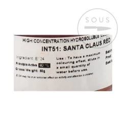 Intense Santa Claus Red Food Colour 50g -Kitchen Serie Store DE0040 IntenseSantaClausRedFoodColour 1