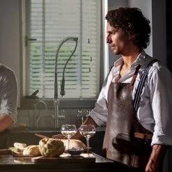 Dutchdeluxes Leather BBQ Apron In Vintage Brown -Kitchen Serie Store Dutchdeluxes vintage brown spron