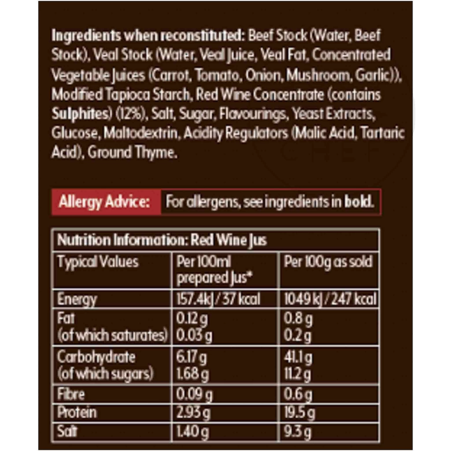 Essential Cuisine Premier Red Wine Jus 1.2kg 4 Essential Cuisine Premier Red Wine Jus 1.2kg - Image 2