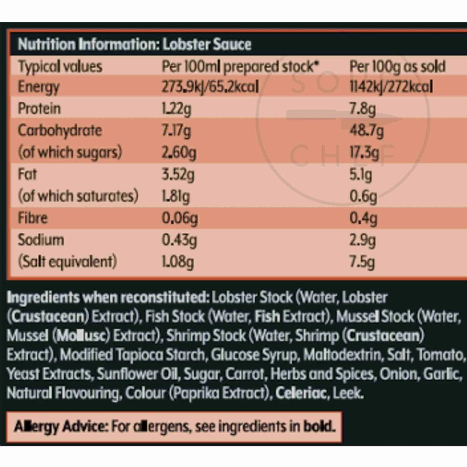 Essential Cuisine Savoury Lobster Sauce 800g 4 Essential Cuisine Savoury Lobster Sauce 800g - Image 2