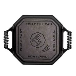 Finex Cast Iron Grill Pan With 2 Handles, 30cm (12inch) -Kitchen Serie Store ED0102FinexCastIronGrillPanwith2Handles 30cm 12inch