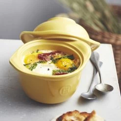 Emile Henry Yellow Egg Coddler, 300ml -Kitchen Serie Store EE0004EmileHenryYellowEggCoddler 300mlLifestyle
