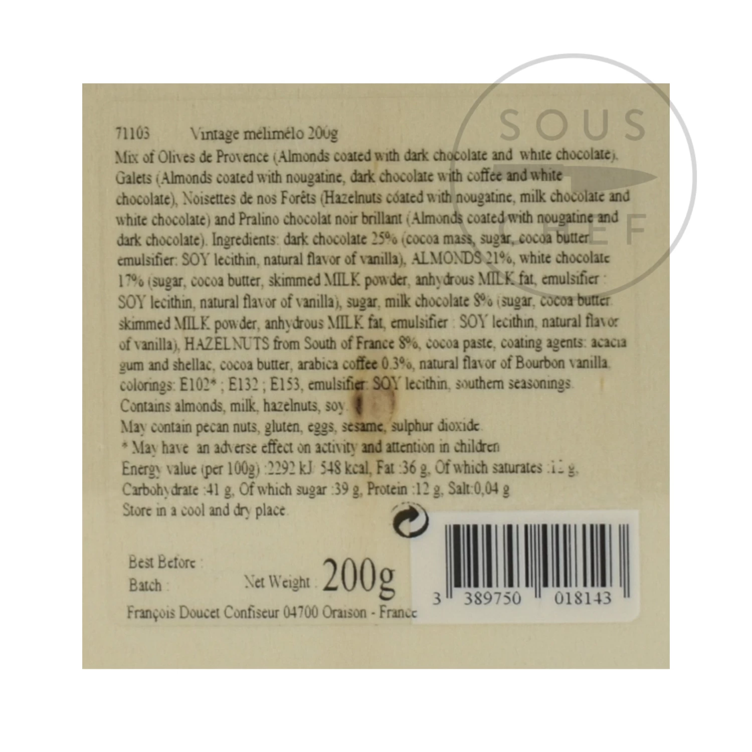 Francois Doucet Gift Selection 200g 4 Francois Doucet Gift Selection 200g - Image 2