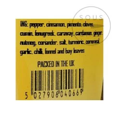 Greenfields Lebanese 7 Spice Catering Size -Kitchen Serie Store GE0050 Lebanese 7 Spice Catering Size nutrition