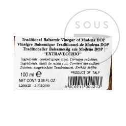 Giuseppe Giusti Balsamic Vinegar Of Modena DOP - Extravecchio 25 Year Aged 7 Giuseppe Giusti Balsamic Vinegar Of Modena DOP - Extravecchio 25 Year Aged -Kitchen Serie Store GI0010 GiuseppeGiustiBalsamicVinegarofModenaDOP Extravecchio25YearAged nutrition