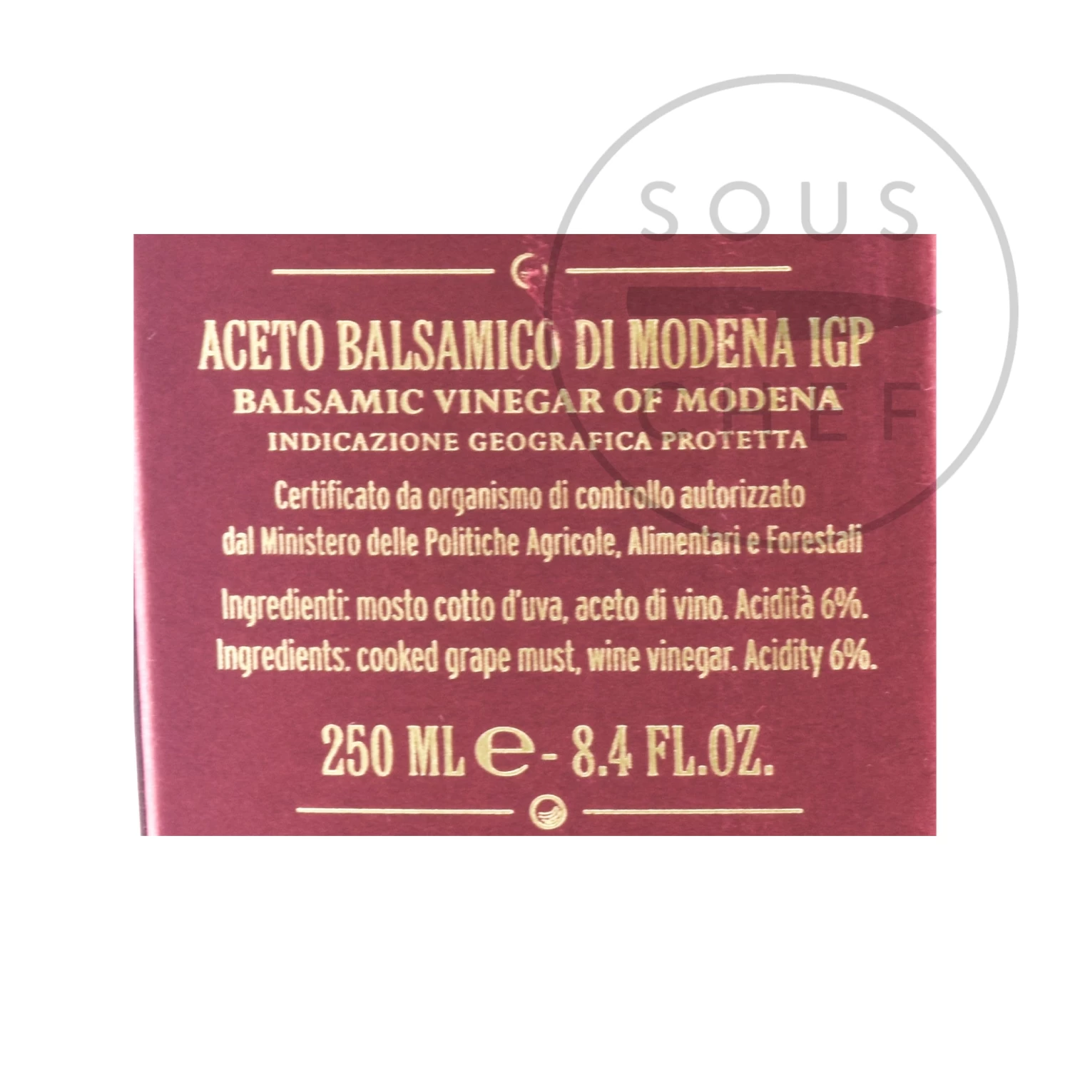 Giuseppe Giusti 3 Gold Medal Balsamic Vinegar 12 Year Aged, 250ml 4 Giuseppe Giusti 3 Gold Medal Balsamic Vinegar 12 Year Aged, 250ml - Image 2