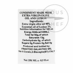 Galantino Puglian Olive Oil With Lemon In Terracotta Bottle 250ml -Kitchen Serie Store GT0009 PuglianOliveOilwithLemoninTerracottaBottle250ml BoP