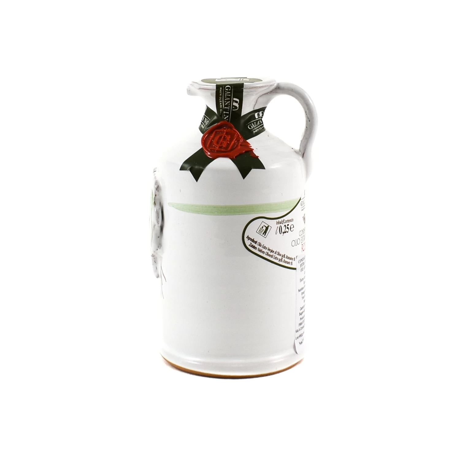 Galantino Puglian Olive Oil With Rosemary In Terracotta Bottle 250ml 4 Galantino Puglian Olive Oil With Rosemary In Terracotta Bottle 250ml - Image 2