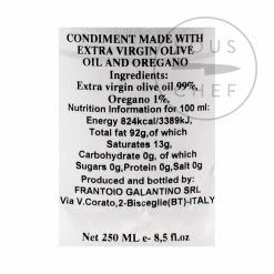 Galantino Short Dated Puglian Olive Oil With Oregano In Terracotta Bottle 250ml -Kitchen Serie Store GT0015 PuglianOliveOilwithOreganoinTerracottaBottle250ml BoP