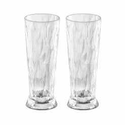 Koziol Large 'Unbreakable Glass' Beer Glasses, Set Of 2