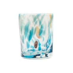 Murano Glass Tumbler, Aquamarine -Kitchen Serie Store IA0002MuranoGlassTumbler Aquamarine ProductFrontLarge 2