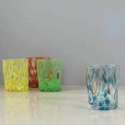 Murano Glass Tumbler, Aquamarine -Kitchen Serie Store IA0002MuranoGlassTumbler Aquamarine2
