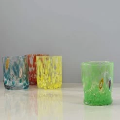 Murano Glass Tumbler, Green -Kitchen Serie Store IA0003MuranoGlassTumbler Green2