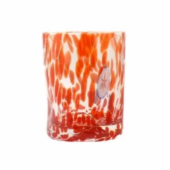 Murano Glass Tumbler, Orange -Kitchen Serie Store IA0004MuranoGlassTumbler Orange ProductFrontLarge 2