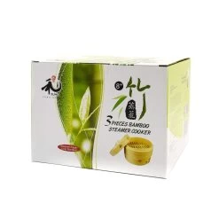 Bamboo Steamer In Gift Box -Kitchen Serie Store ID1101B BambooSteamerInGiftBox8 box