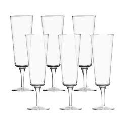 Set Of 6 Ichendorf Milano Clear Flute