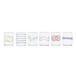 Ichendorf Milano Set Of 6 Assorted Water Tumblers, Assorted Colours