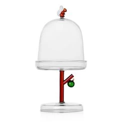 Ichendorf Milano Squirrel Footed Cake Stand With Dome, 29.5x14cm