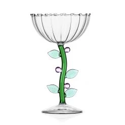 Ichendorf Milano Pink Flower Optical Coupe Glass, 240ml