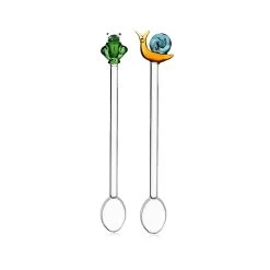 Kitchen Serie Store 7 Ichendorf Milano Snail And Frog Set Of 2 Stirring Spoons, 15cm