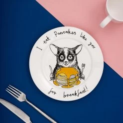I Eat Pancakes Like You For Breakfast! Side Plate, 20cm -Kitchen Serie Store JB0026 IeatPancakeslikeyouforBreakfast SidePlate20cm lifestyle 2