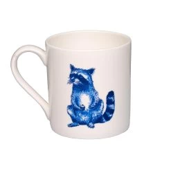 Blue Raccoon With Cupcakes Mug, 300ml