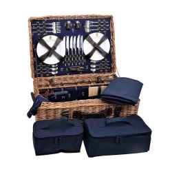 Champs-Elysees Navy Picnic Hamper -Kitchen Serie Store JD0015BChamps ElyseesNavyPicnicHamper 6Person2