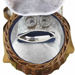 Tuileries Navy Picnic Basket, 2 Person -Kitchen Serie Store JD0018TuileriesNavyPicnicBasket 2Person3