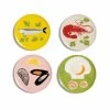 & Klevering Set Of 4 Assorted Seafood Side Plates, 16cm