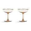 & Klevering Set Of 2 Rose Coupe Glasses