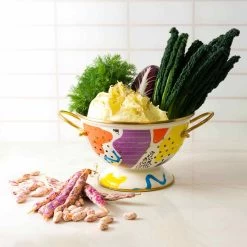 Abstract Enamel Colander, 22cm -Kitchen Serie Store KP0025 AbstractEnamelColander lifestyle