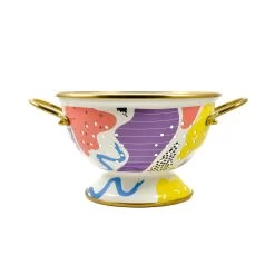 Abstract Enamel Colander, 22cm