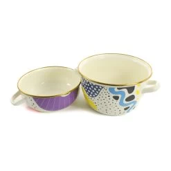 Abstract Enamel Mussel Pot -Kitchen Serie Store KP0027 AbstractEnamelMusselPot 2