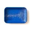 Splatter Fest Enamel Roasting And Serving Dish, Cobalt Blue