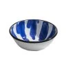 Paintstroke Enamel Salad Bowl, Blue & White 26cm -Kitchen Serie Store KP0079PaintstrokeEnamelSaladBowl Blue White26cm