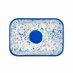Blue Dot Enamel Roasting & Serving Dish -Kitchen Serie Store KP0087ABlueDotEnamelRoasting ServingDish2