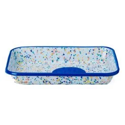 Blue Dot Enamel Roasting & Serving Dish -Kitchen Serie Store KP0087BBlueDotEnamelRoasting ServingDish