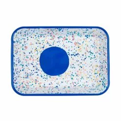 Blue Dot Enamel Roasting & Serving Dish -Kitchen Serie Store KP0087BBlueDotEnamelRoasting ServingDish2