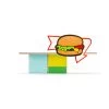 Kids Wooden Hamburger Stand Toy -Kitchen Serie Store LC0109KidsWoodenHamburgerStandToy Lifestyle