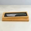 Laguiole En Aubrac Turquoise Hard Cheese Knife, Striped Wood